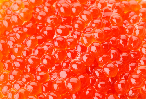 Red caviar background 