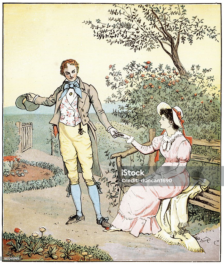 The Farmer'niño - Ilustración de stock de Jane Austen - Escritora libre de derechos