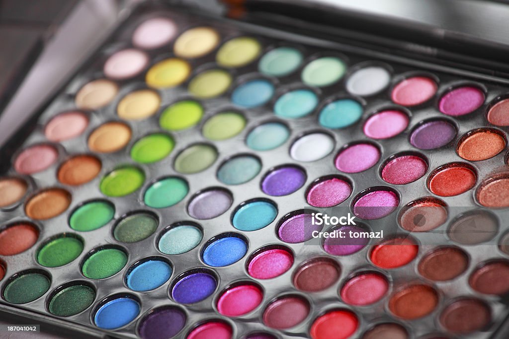 Colorido paleta de maquiagem - Foto de stock de Acessório royalty-free