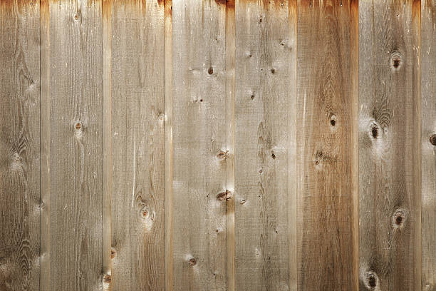 istock Brown hardwood vertical panels. 187041833