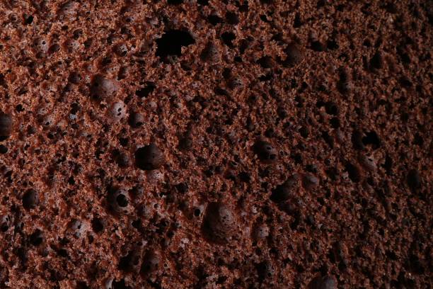 istock Tasty chocolate sponge cake as background, closeup 1870418555