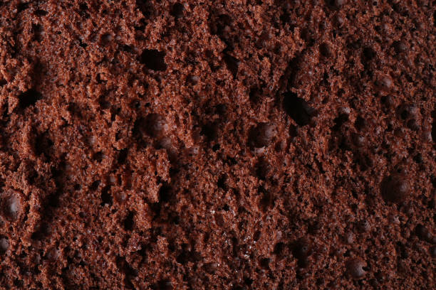 istock Tasty chocolate sponge cake as background, closeup 1870423216