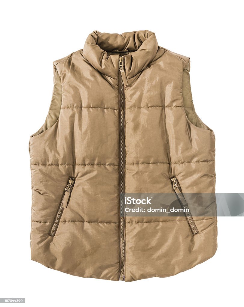 Des femmes automne hiver ou gilet de couleur marron - Photo de Gilet de costume libre de droits