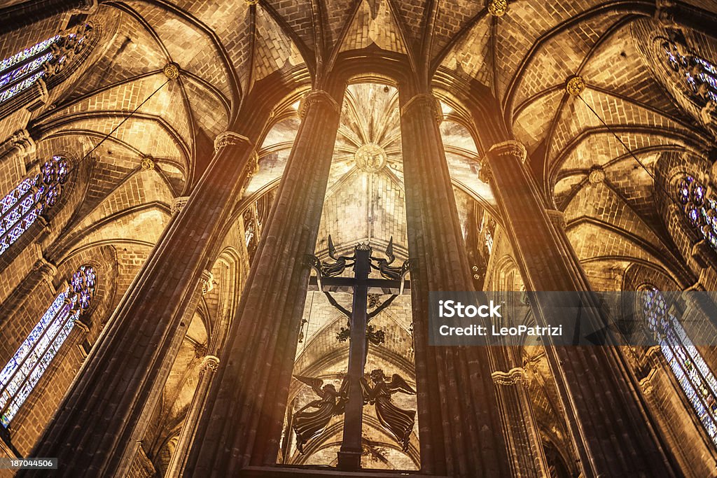 La Seu, Katedra św. Eulalii w Barcelonie-Patrzeć do Apsyda - Zbiór zdjęć royalty-free (Apsyda)