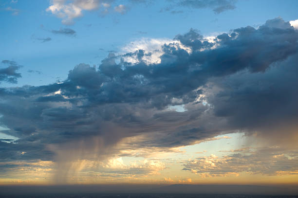 Thunderstorm Rain Weather Landscape Thunderstorm Rain Weather Landscape Microburst stock pictures, royalty-free photos & images