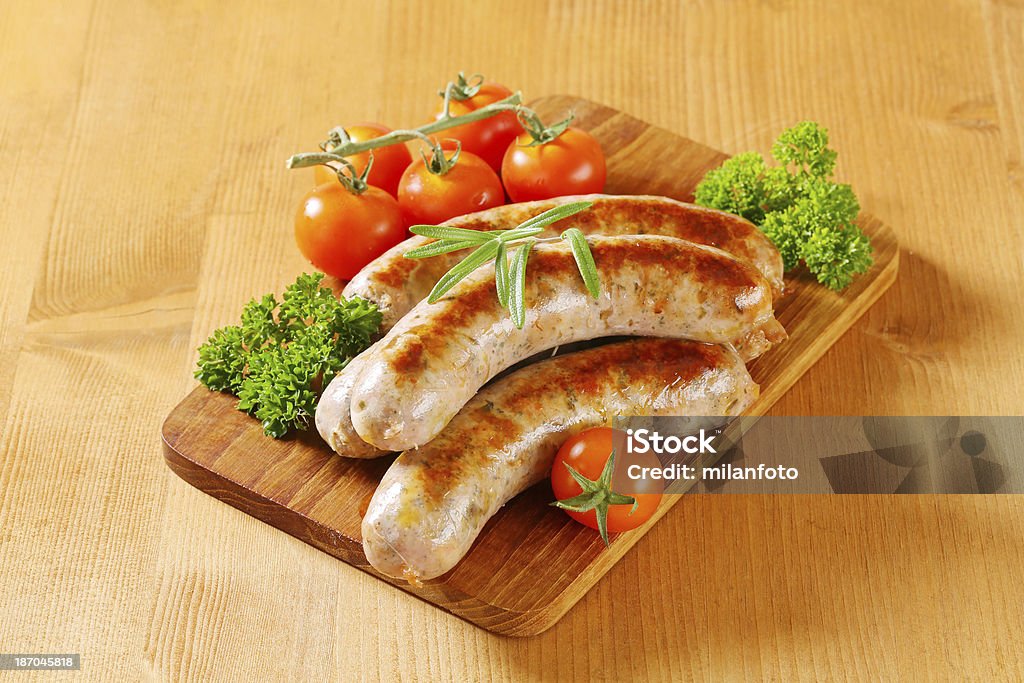 Branco enchidos - Royalty-free Bratwurst Foto de stock