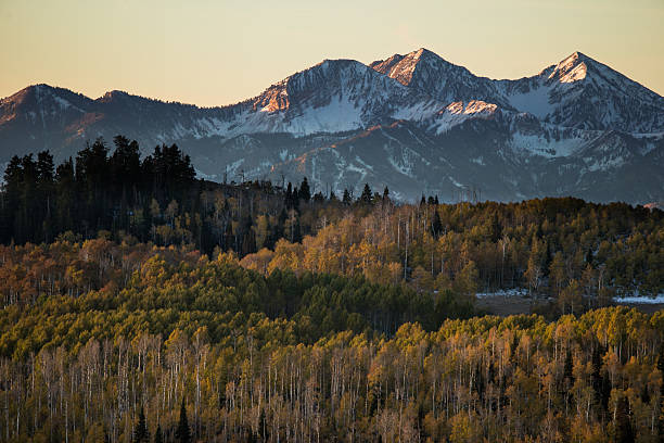 Daybreak über Heber Valley und die Wasatch Mountains – Foto