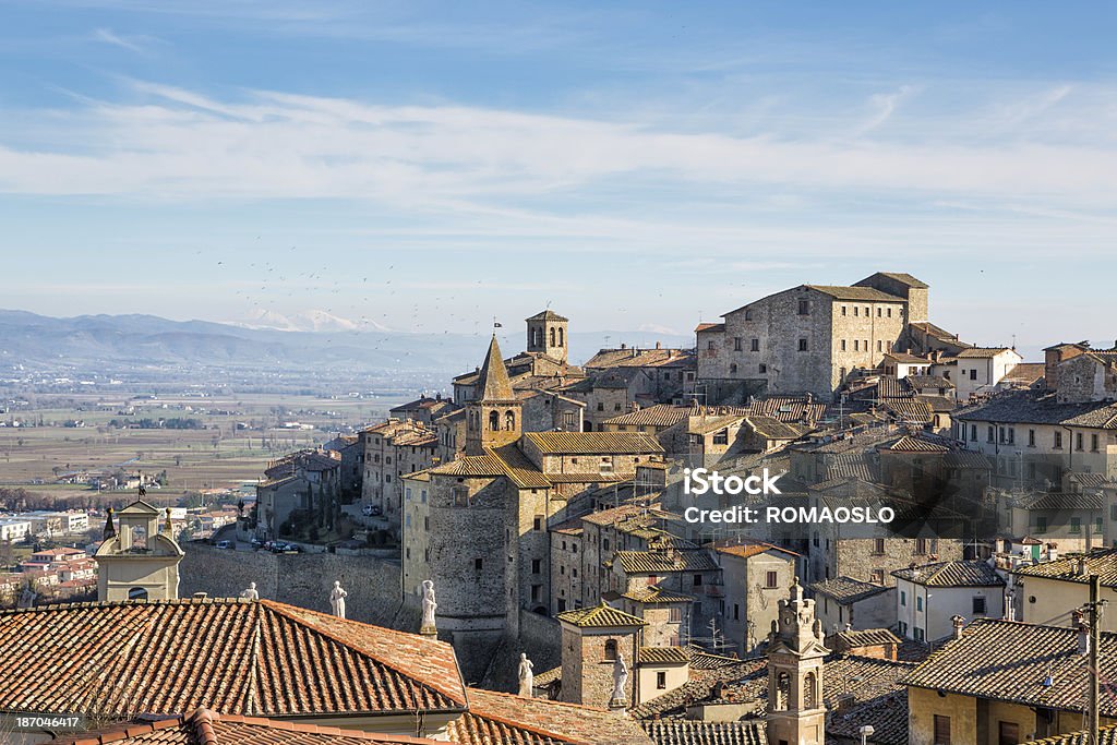 Anghiari cidade, Toscana, Itália - Foto de stock de Anghiari royalty-free