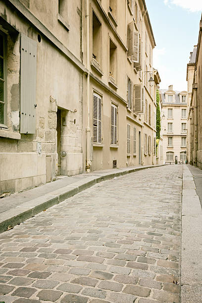istock Vertical Parisian alley background 187046594
