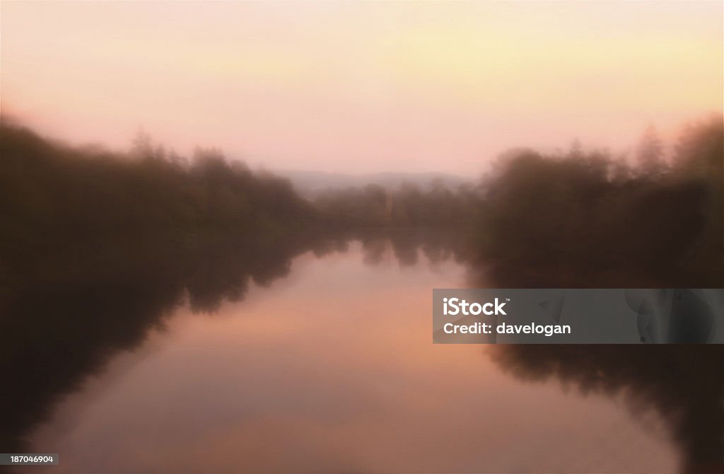 Suavização de foco de um lago em Daguerreótipo fotografia - Foto de stock de Abstrato royalty-free