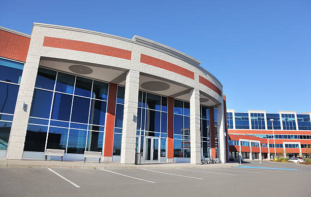 istock Modern Exterior Business Entrance 187046911