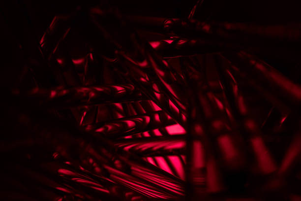 istock glowing optical red fiber in the dark 1870469772