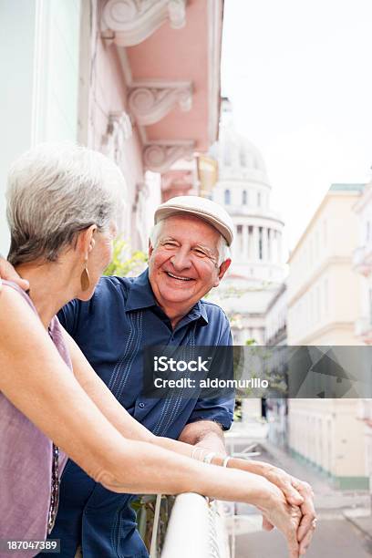 Senior Couple Enjoying The View Stock Photo - Download Image Now - Cuba, Tourist, Active Seniors