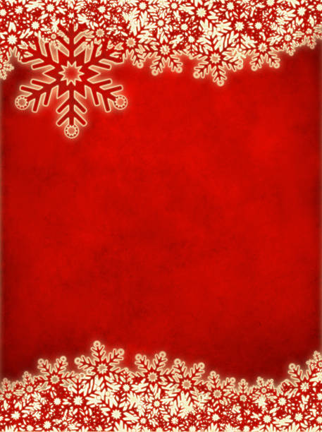 istock Grunge Snowflake Background In Red 187047520