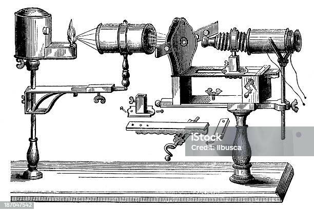 앤틱형 일러스트 현미경 0명에 대한 스톡 벡터 아트 및 기타 이미지 - 0명, 19세기 스타일, 고전 양식