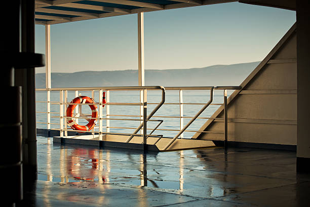 istock Photo presenting board of the ferry 187047964