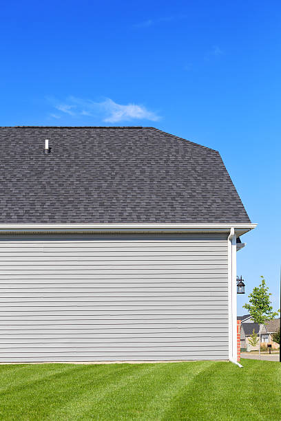 istock Vinyl Siding on a new home 187048075