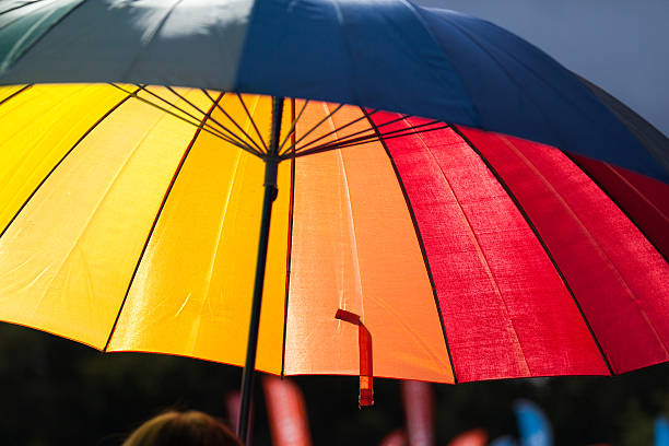 istock Colorful umbrella close-up 187049340