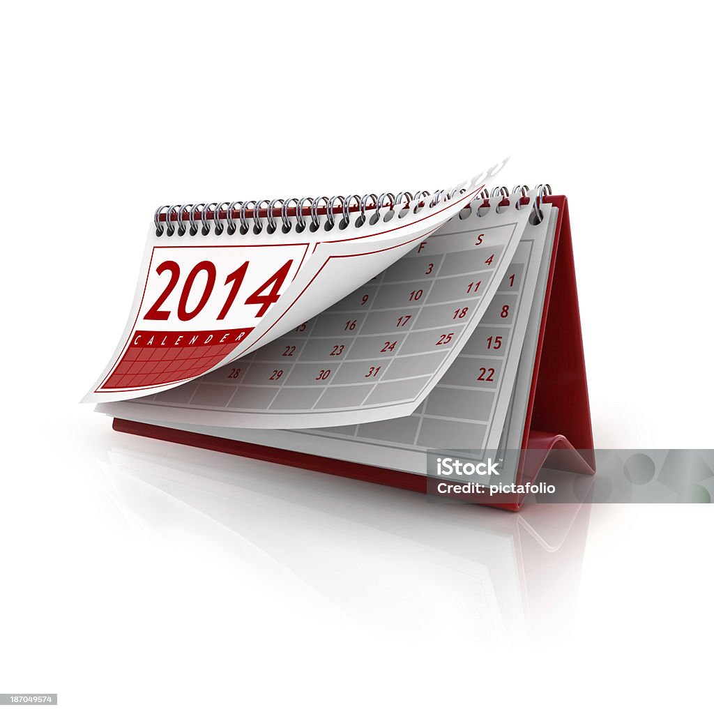 Calendario de enero de 2014 - Foto de stock de 2014 libre de derechos