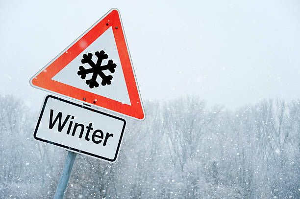 istock Traffic sign in Winter 187049598