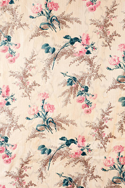 istock Antique Floral Fabric 187051102
