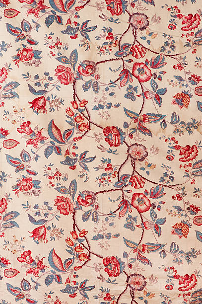 istock Antique Floral Fabric 187051115