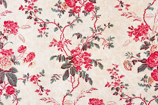 istock Antique Floral Fabric 187051139
