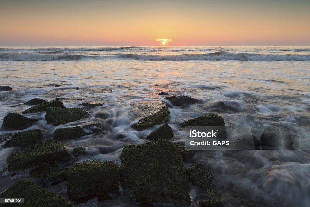 Vista do mar tempestuoso - Royalty-free Alga marinha Foto de stock