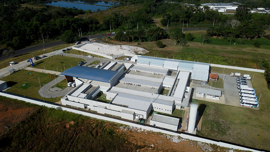 ilheus, bahia, brazil - december 10, 2023: view of a health polyclinic provided by the unified health system, in the city of Ilhues.