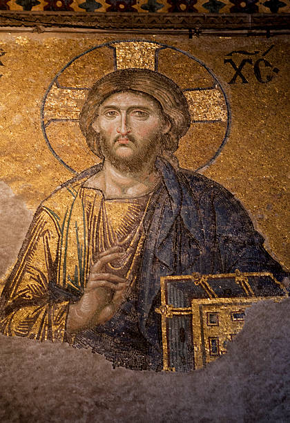 istock Mosaic of Jesus Christ 187053220