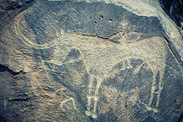 istock Ancient Petroglyph, Tamgaly, Kazakhstan 187053262
