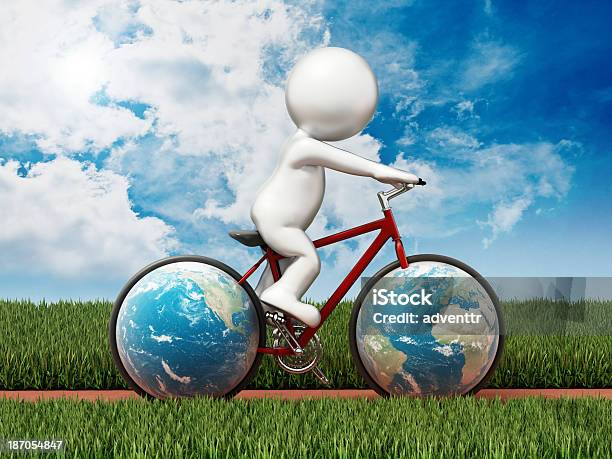 Cycling For The Environment Stock Photo - Download Image Now - Planet -  Space, Cycling, Globe - Navigational Equipment - iStock