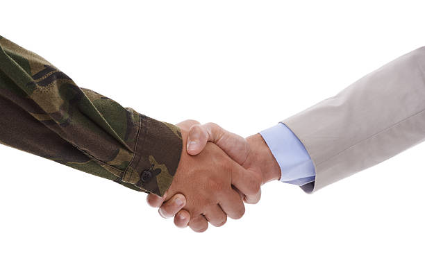 istock Working together with the government 187055120