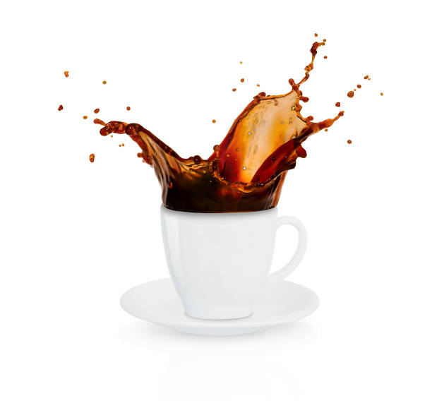 istock Splash in a cup of coffee 1870559123