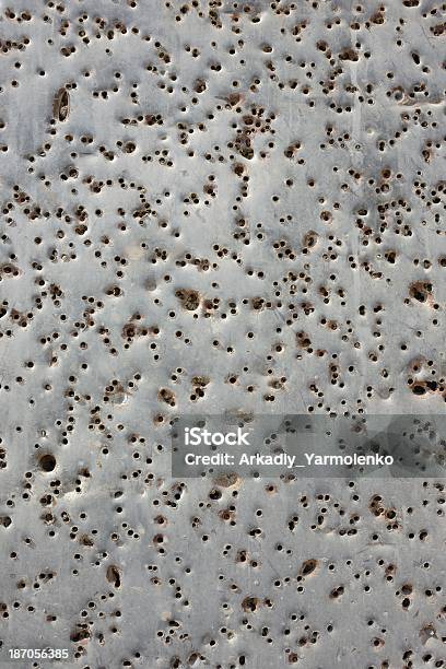 Bullet Holes Stock Photo - Download Image Now - Torn, Bullet Hole, Gray Color