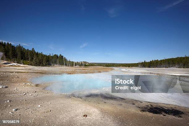 Yellowstone Bacino Di Geyser Di Norris - Fotografie stock e altre immagini di Acqua - Acqua, Acqua corrente, Acqua fluente