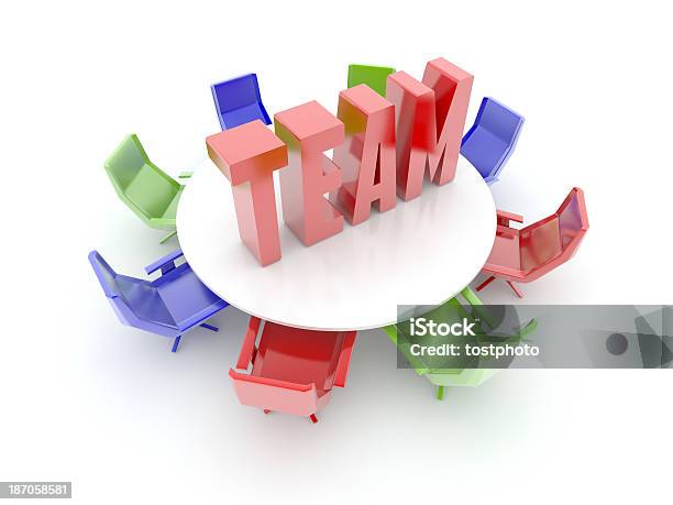 Foto de Trabalho Em Equipe Criativa E Cores e mais fotos de stock de Brilhante - Luminosidade - Brilhante - Luminosidade, Cadeira de Escritório, Colorido