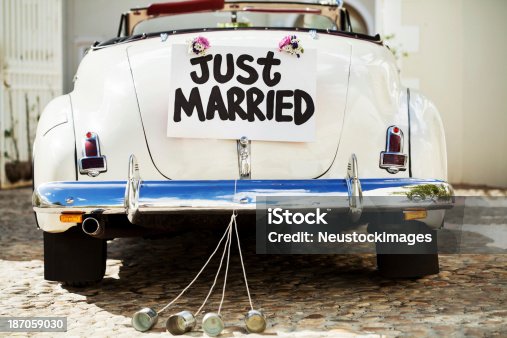 108,998 Just Married Stock Photos, Pictures & Royalty-Free Images - iStock  | Just married funny, Just married car, Just married sign