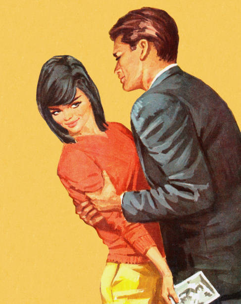 istock Man Trying to Hold Dark Haired Woman 187059357