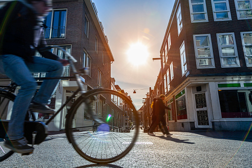 Bicycle in Amsterdam street.