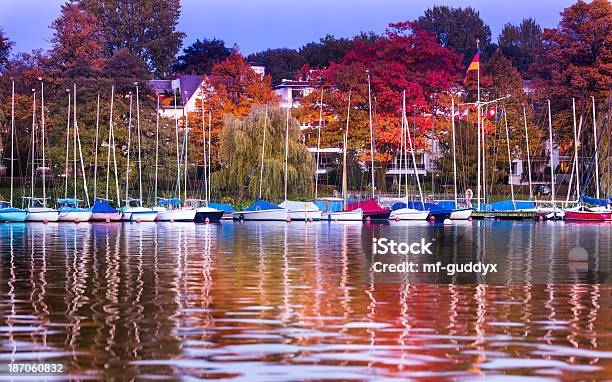 Photo libre de droit de Automne Lac Alster À Hambourg banque d'images et plus d'images libres de droit de Activité - Activité, Activité de loisirs, Allemagne