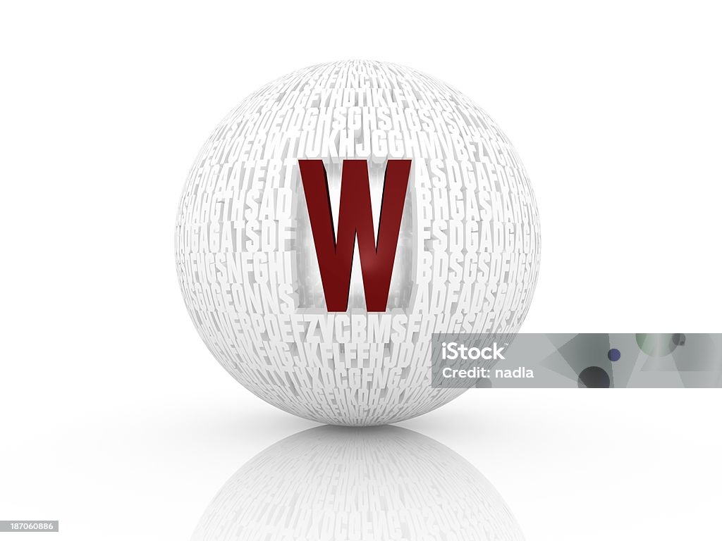 Letter W Alphabet Stock Photo