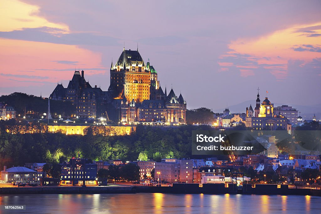 Frontenac Schloss - Lizenzfrei Beleuchtet Stock-Foto