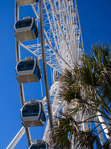 The Myrtle Beach Skywheel is a 187-foot tall observation wheel located in Myrtle Beach, South Carolina