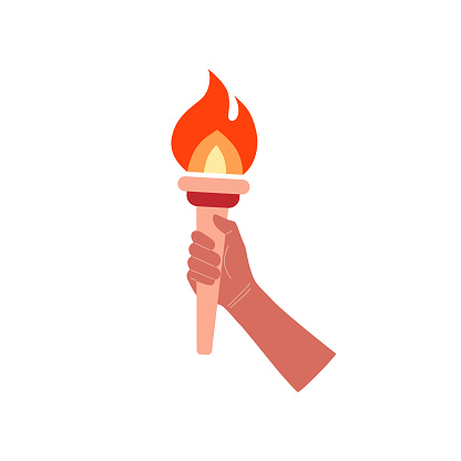 Hand with torch