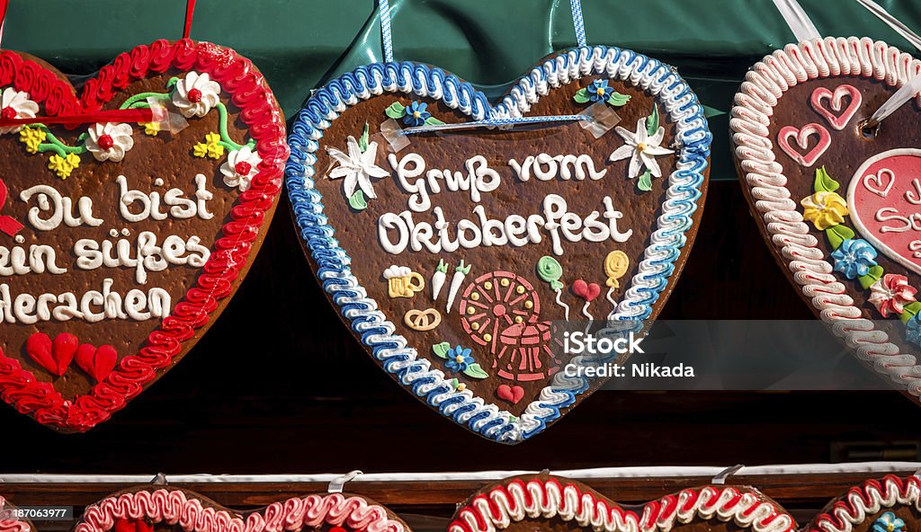 Gingerbread hearts at the Beer Fest Gingerbread hearts at the Beer Fest Â»Greetings from the Beer FestÂ«. The Beer Fest is the biggest beer festival of the world with over 6 million visitors each year. Bavaria Stock Photo