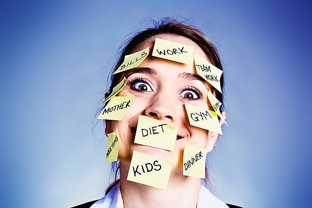 istock Overworked, overtasked, and overtired woman loses her mind! 187063999