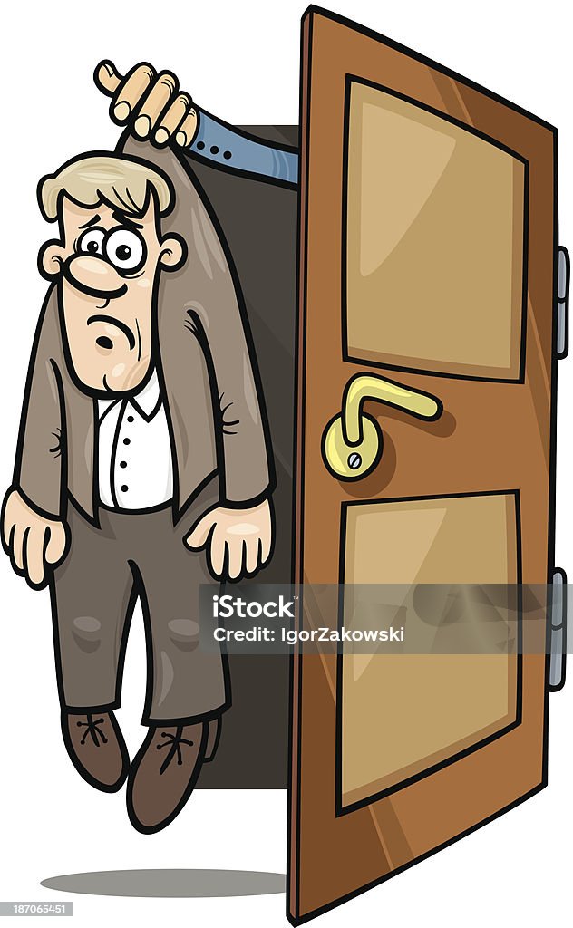 fired man cartoon illustration Cartoon Concept Illustration of Unhappy Fired or Dismissed Man Adult stock vector