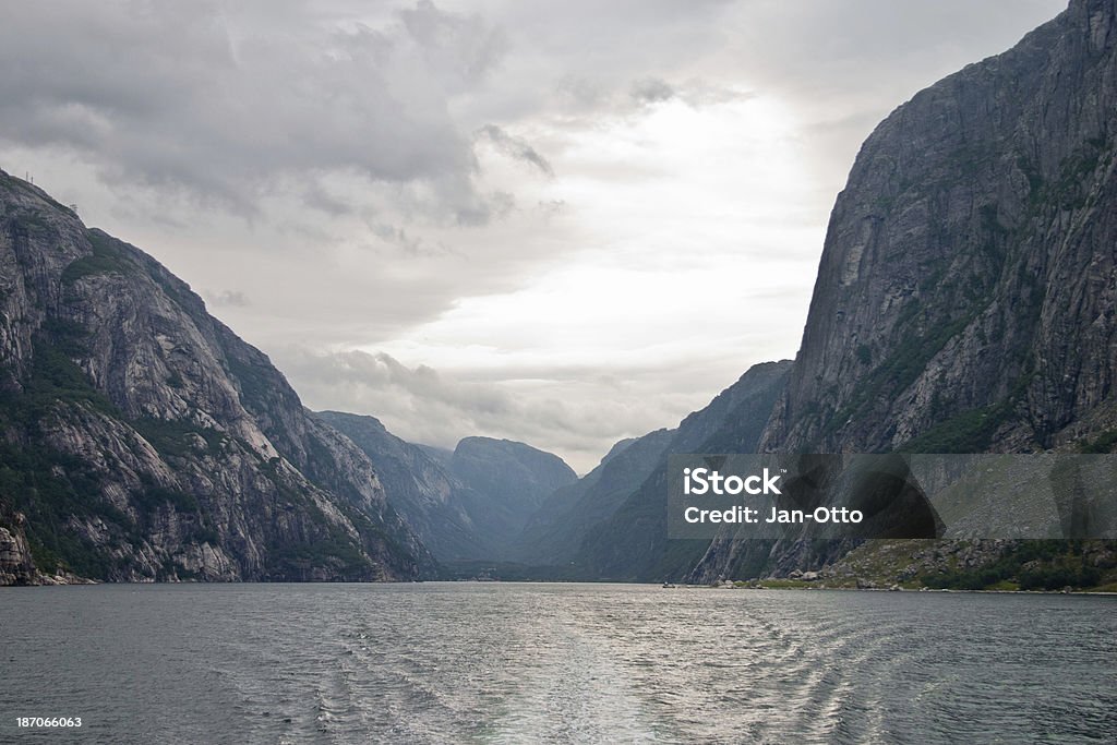 Lysefjord in Norwegen - Lizenzfrei Anhöhe Stock-Foto