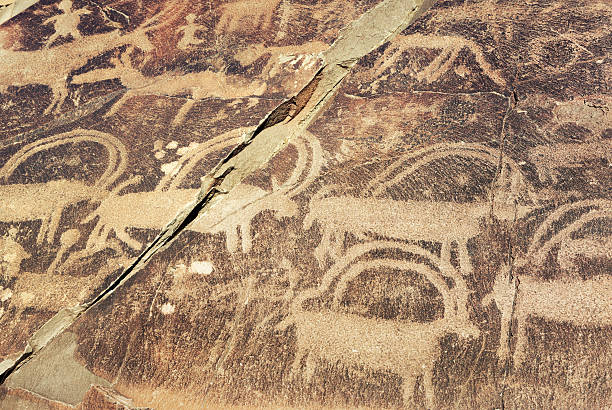 istock Ancient Petroglyph, Tamgaly, Kazakhstan 187066939